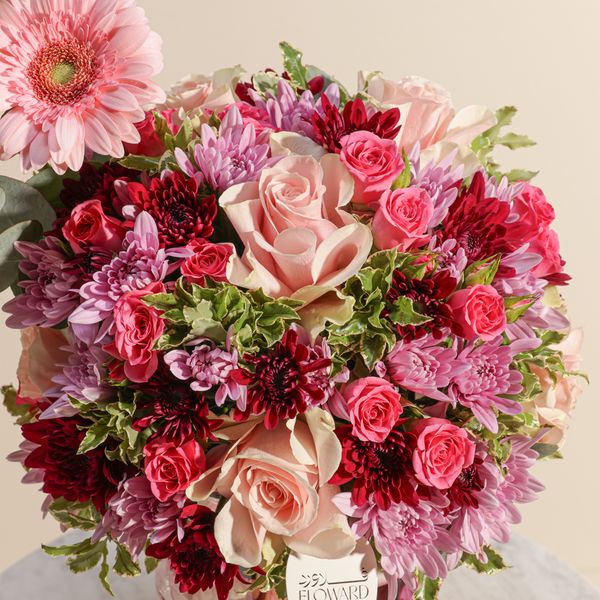 فازة زهور البستان الوردي - Image 6