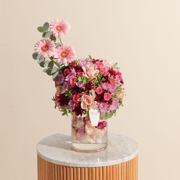 فازة زهور البستان الوردي - Image 4