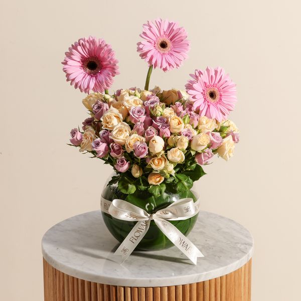 مزهرية زهور همسات ألوان الباستيل - Image 3