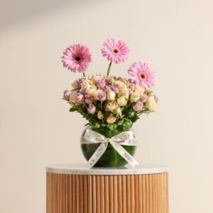 مزهرية زهور همسات ألوان الباستيل