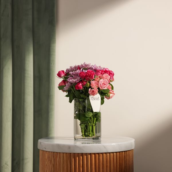 مزهرية زهور بالدرجات وردية السحرية - Image 4