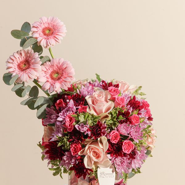 فازة زهور البستان الوردي - Image 5